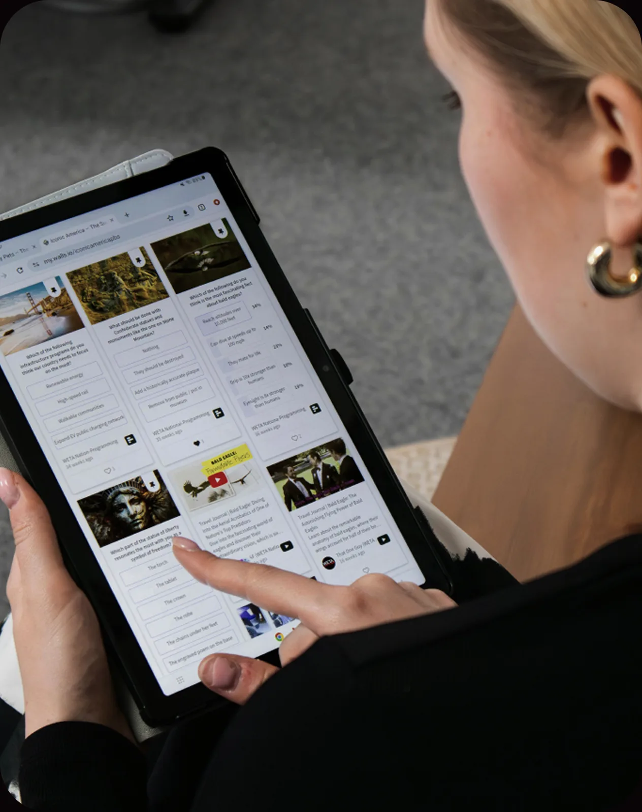 Social media feed reviewed during digital footprint and reputation analysis