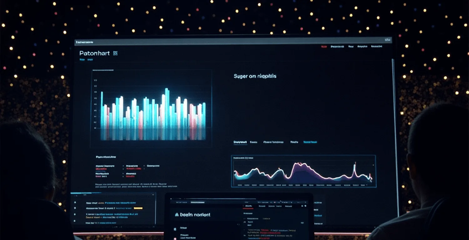 Analyst dashboard showing OSINT monitoring and threat detection metrics